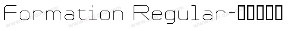 Formation Regular字体转换
